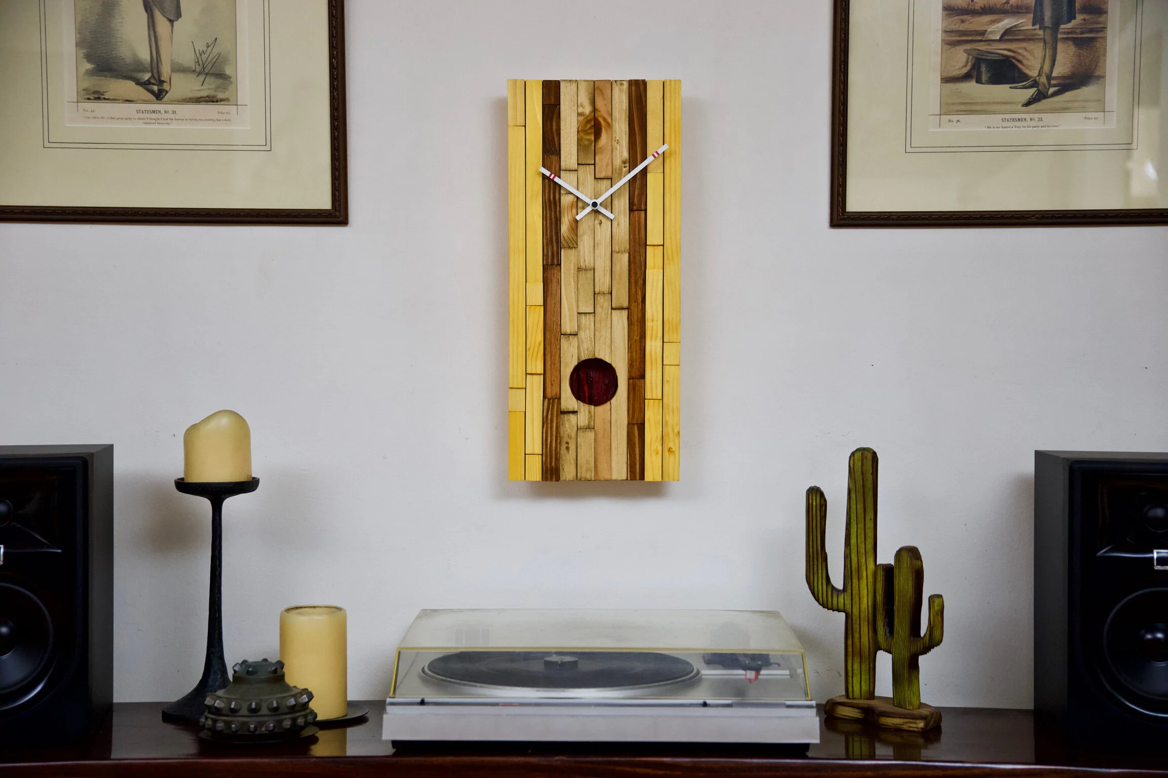 Cut Wood Pendulum Clock Art - Dude 0001 — Korzen Designs